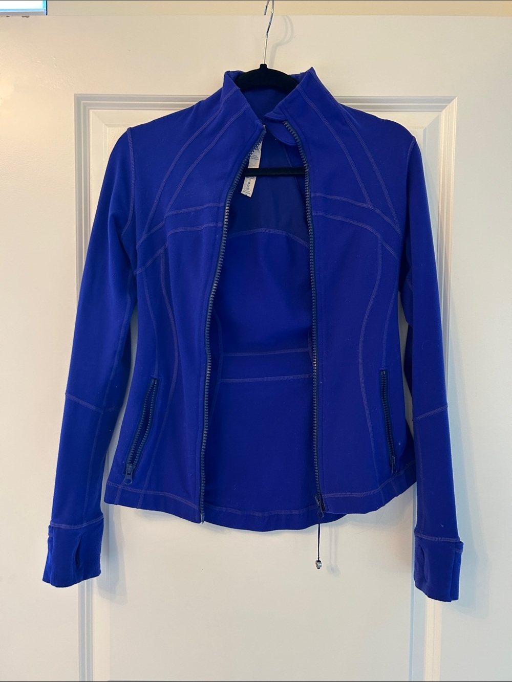 lululemon athletica Cobalt Blue Full-Zip Sculpt Jacket